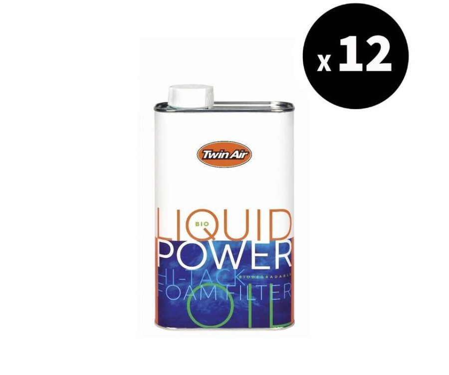 Huile pour filtre à air TWIN AIR Bio Liquid Power Foam biodégradable - Bidon 1L x12 - 3064932