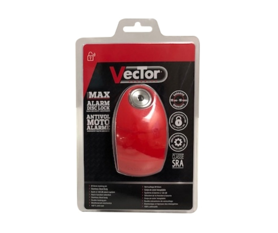 Bloque-disque avec alarme VECTOR The Max Alarm (120dB) - Ø14mm - Classe SRA - 1104261
