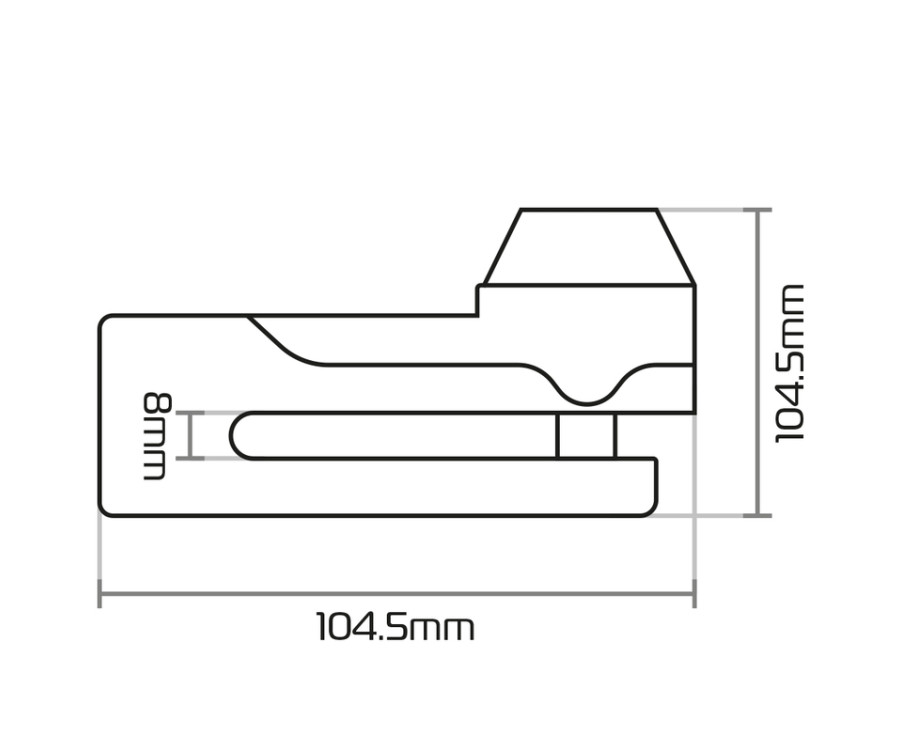 Bloque-disque OXFORD Titan ø10mm - jaune - 1119143002