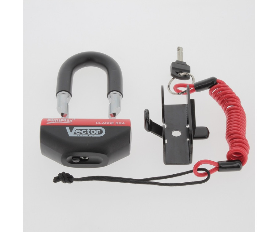 Kit antivol VECTOR Bloque-disque MiniMax+ Ø16mm + Chaîne Ø13mm / 1,3m - 3032182