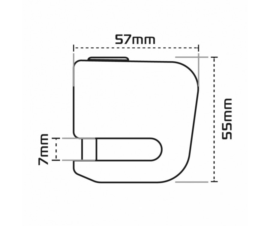 Bloque-disque OXFORD XA5 Alarm - noir - 1106000