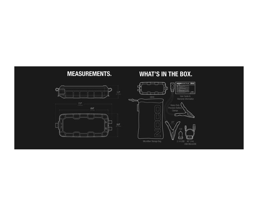 Booster de batterie lithium NOCO GB40 12V 1000A - 1079630