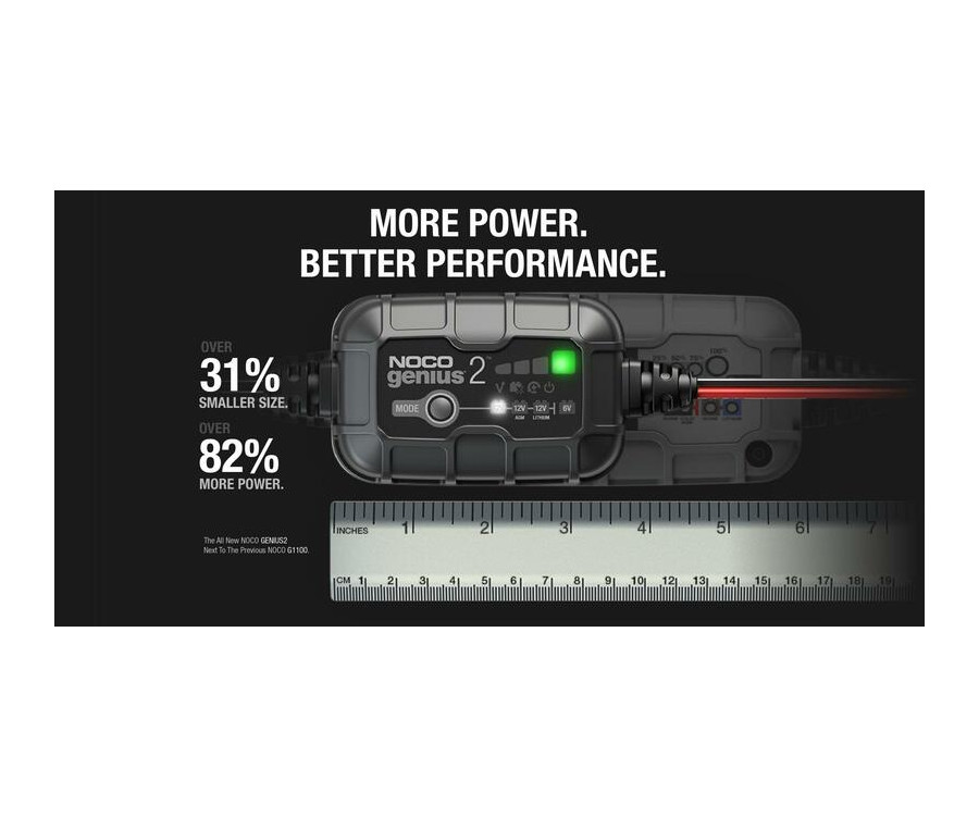 Chargeur de batterie intelligent montage avec pinces NOCO Genius2 6/12V 2A - 1079653