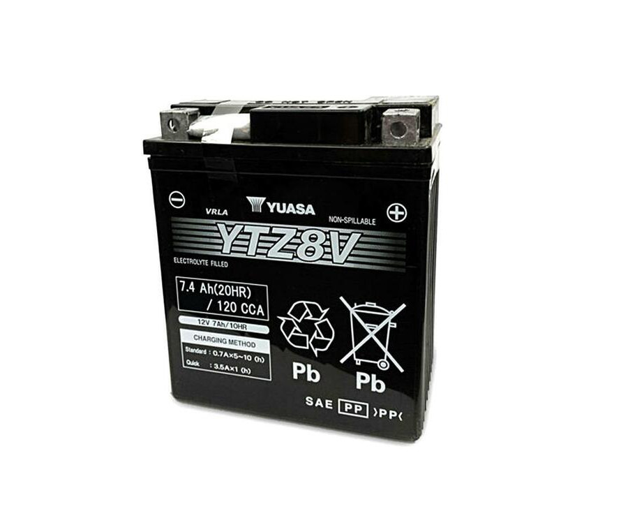 Batterie YUASA W/C sans entretien activé usine - YTZ8V - 1079224