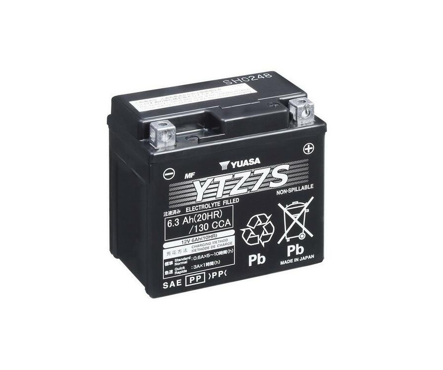 Batterie YUASA W/C sans entretien activé usine - YTZ7S - 1080874