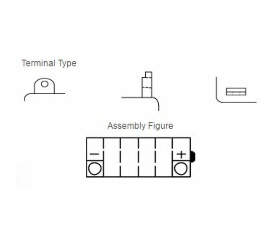 Batterie YUASA conventionnelle sans pack acide - YB5L-B - 1080839