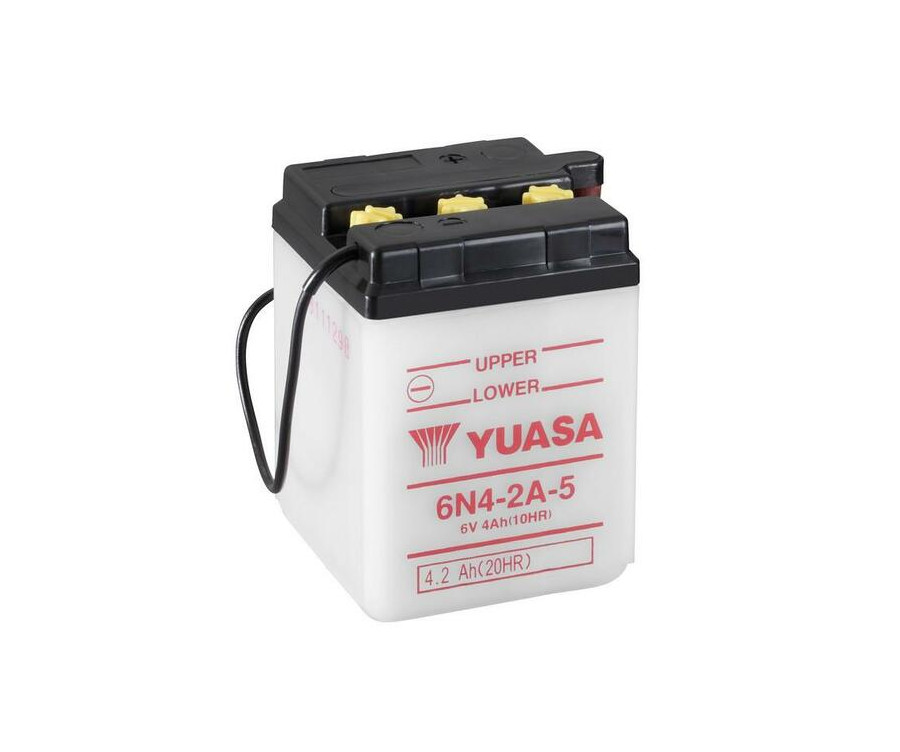 Batterie YUASA conventionnelle sans pack acide - 6N4-2A-5 - 1080764