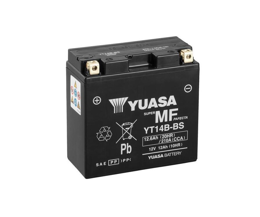 Batterie YUASA sans entretien activée usine - YT14B FA - 1114927