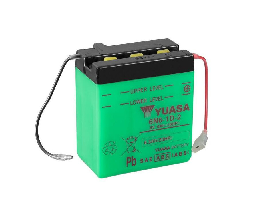 Batterie YUASA conventionnelle sans pack acide - 6N6-1D-2 - 1080801