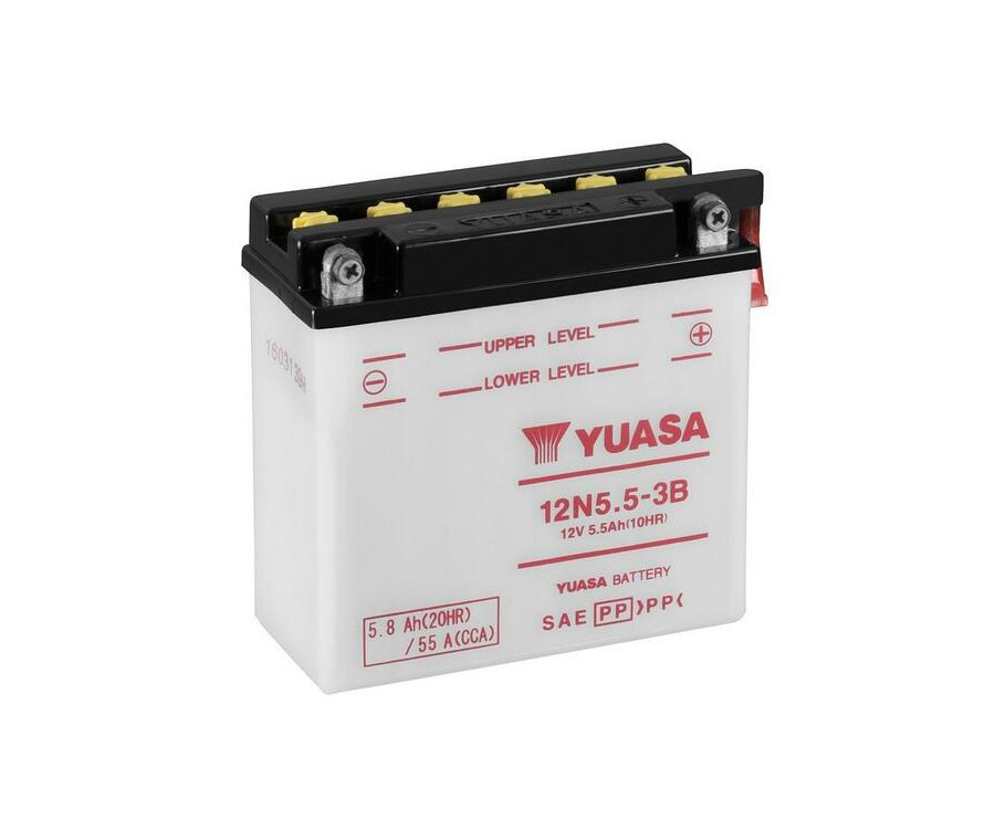 Batterie YUASA conventionnelle sans pack acide - 12N5.5-3B - 1080786