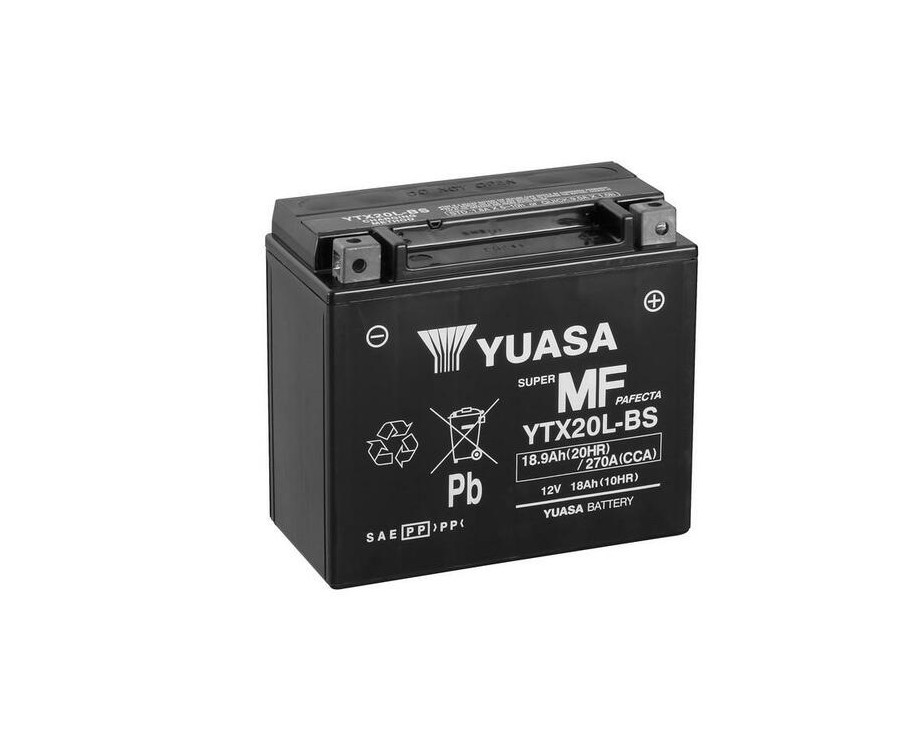 Batterie YUASA sans entretien avec pack acide - YTX20L-BS - 1080863