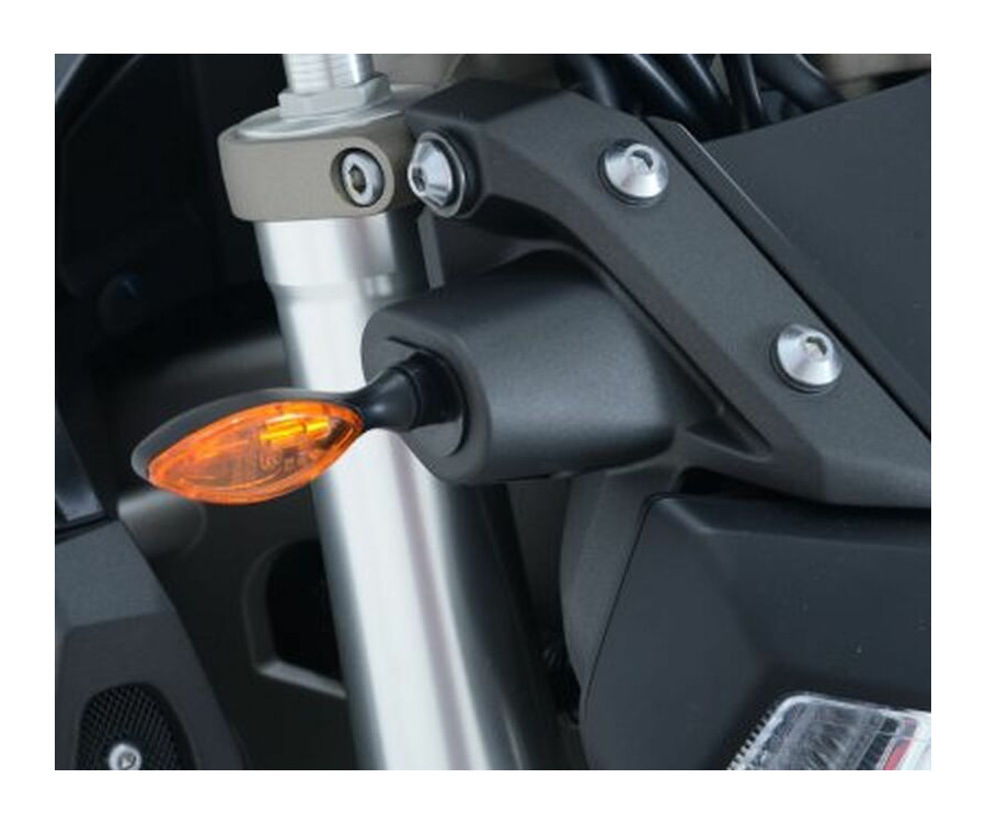 Adaptateurs de clignotants avant R&G RACING noir Yamaha - 1082613001