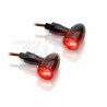 Clignotants LED V-PARTS 12V alu noir - 1058622