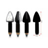 Clignotants BIHR Tri LED long noir universel - 1066948