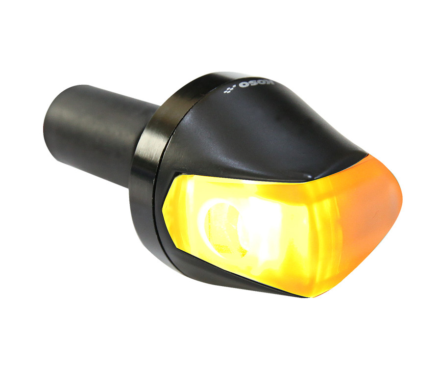 Clignotant KOSO Knight LED noir mat/fumé universel à l'unité - 1067424