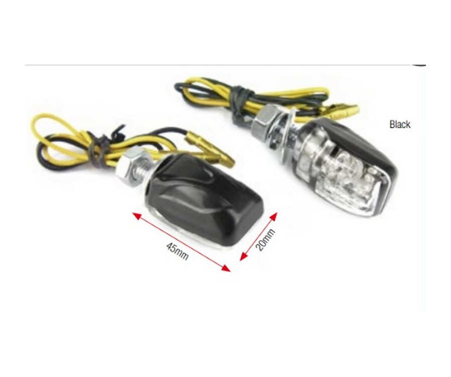 Clignotants BIHR Shell LED noir universels - 1066337