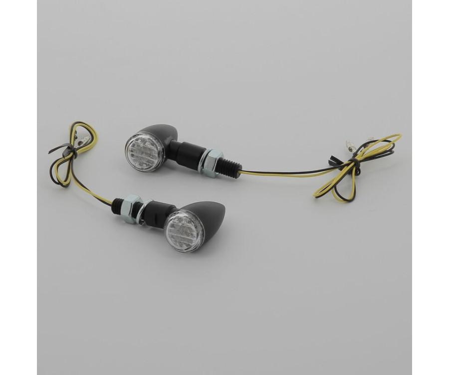 Clignotants V PARTS Shell LED noir universel - 1066360