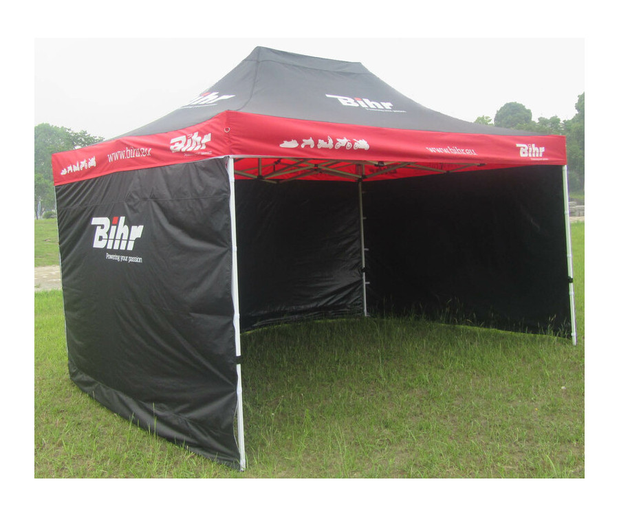 Tonnelle de paddock BIHR Home Track  4,5x3m avec 3 cloisons amovibles - 1060962