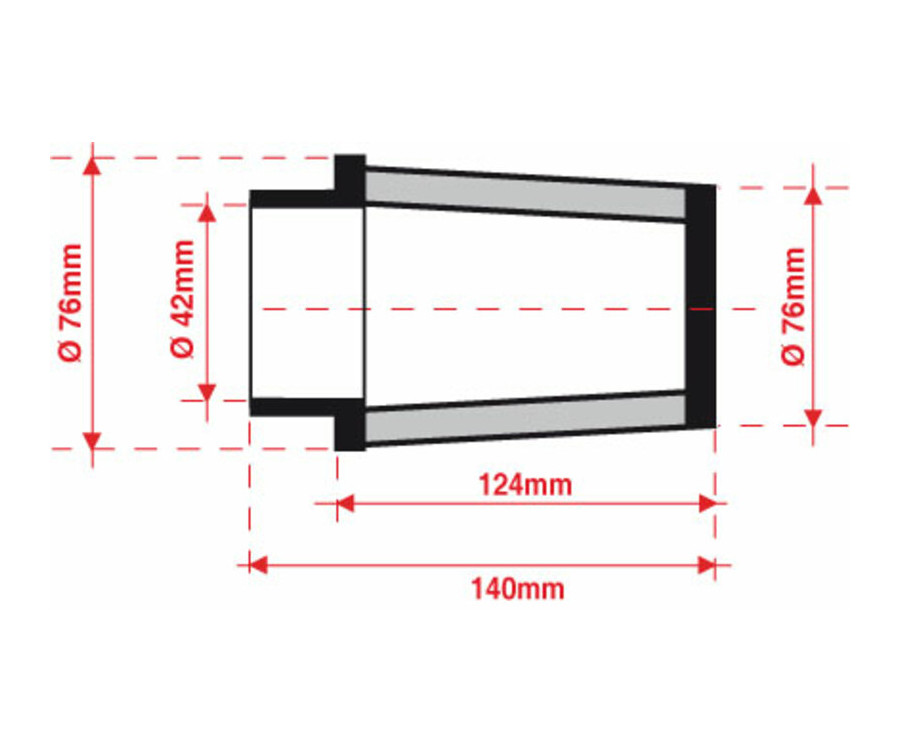 Filtre à air BMC conique Ø42mm - FMSA42-127 - 1097764