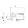 Filtre à air BMC conique Ø52mm - FMSS52-152 - 1097173