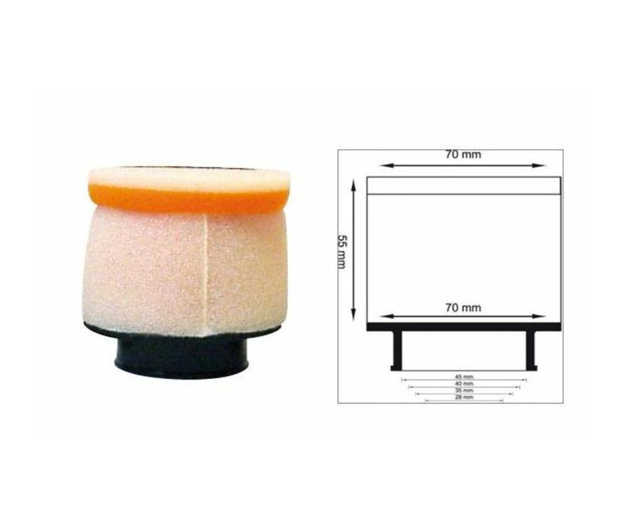 Filtre à air cylindrique TWIN AIR Ø63mm - 158722 - 1098707