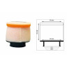 Filtre à air cylindrique TWIN AIR Ø63mm - 158722 - 1098707