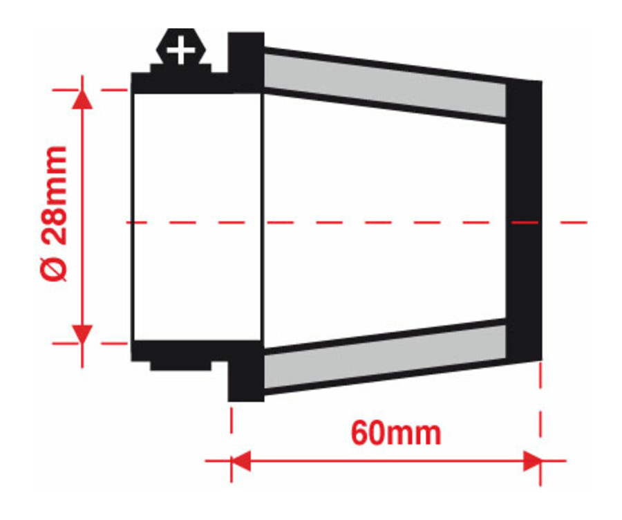 Filtre de reniflard d'huile BMC Ø28mm - FMSA28-60 - 1000453