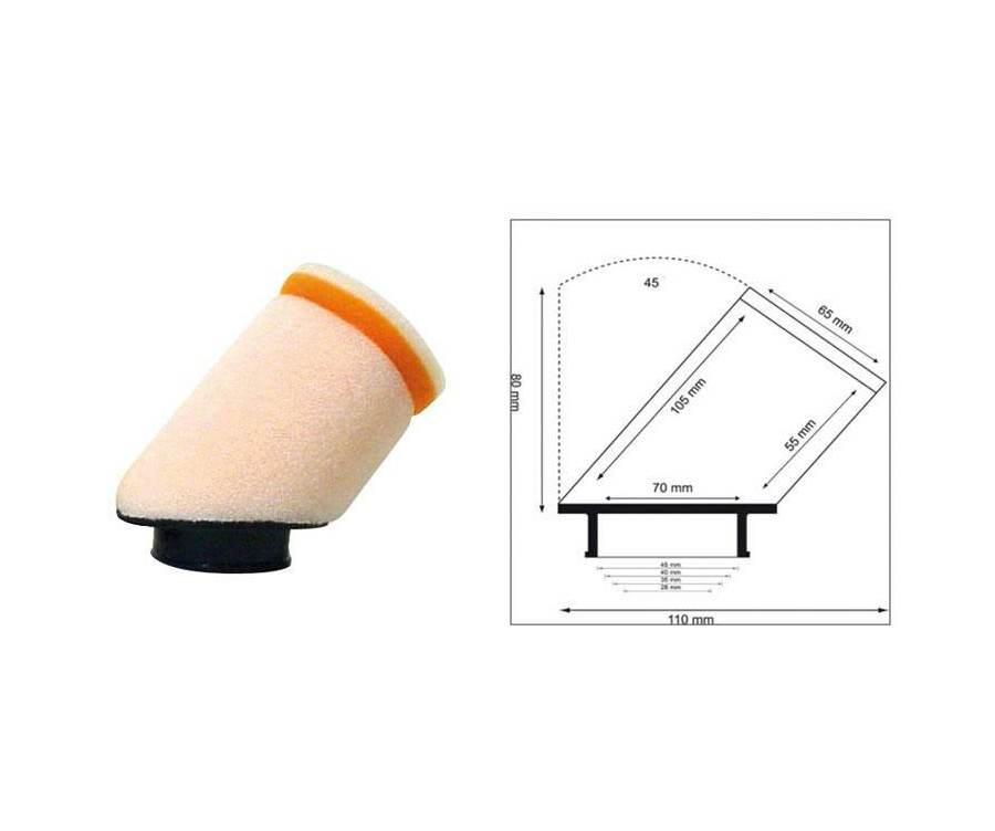 Filtre à air cylindrique TWIN AIR - 158975 - 1098717