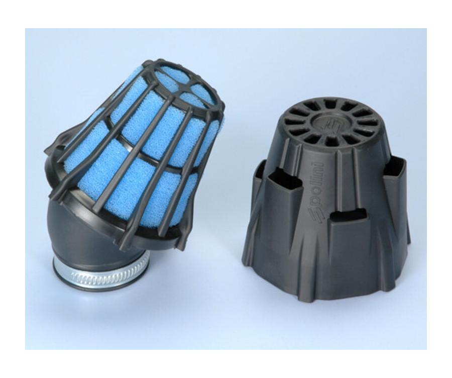 Filtre à air POLINI avec boîtier en plastique - 30° - 1126035