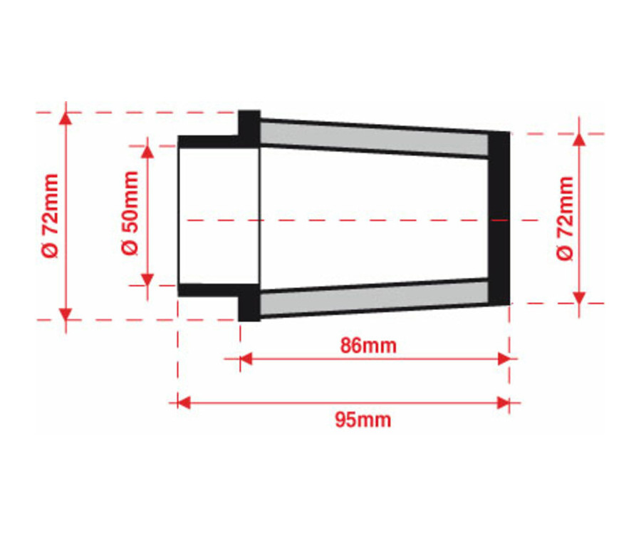 Filtre à air BMC conique Ø50mm - FMSA50-85 - 1097499
