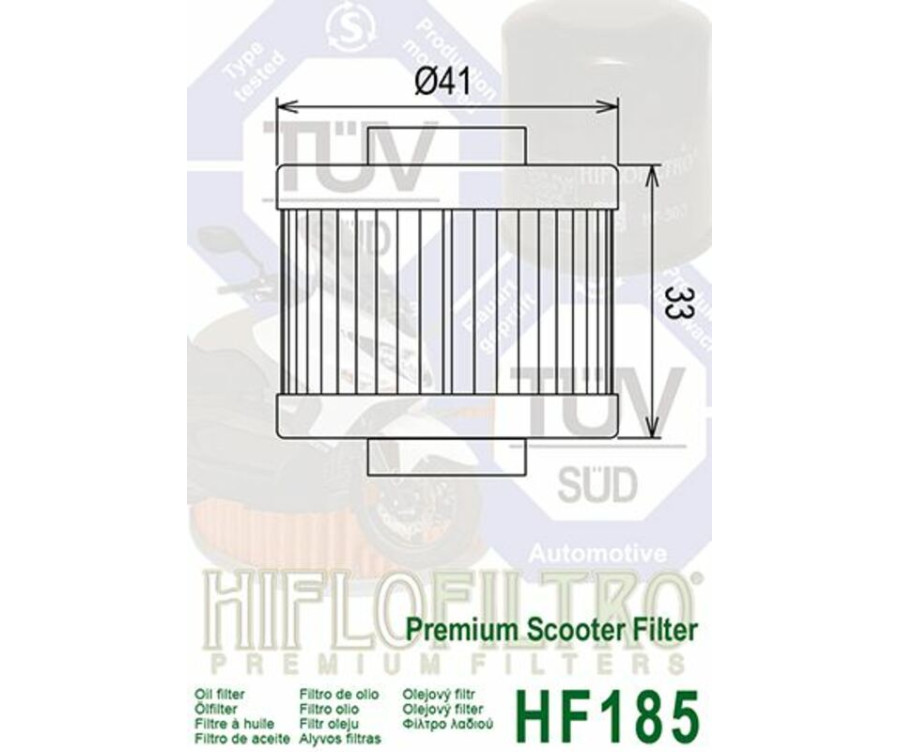 Filtre à huile HIFLOFILTRO - HF185 - 1000511