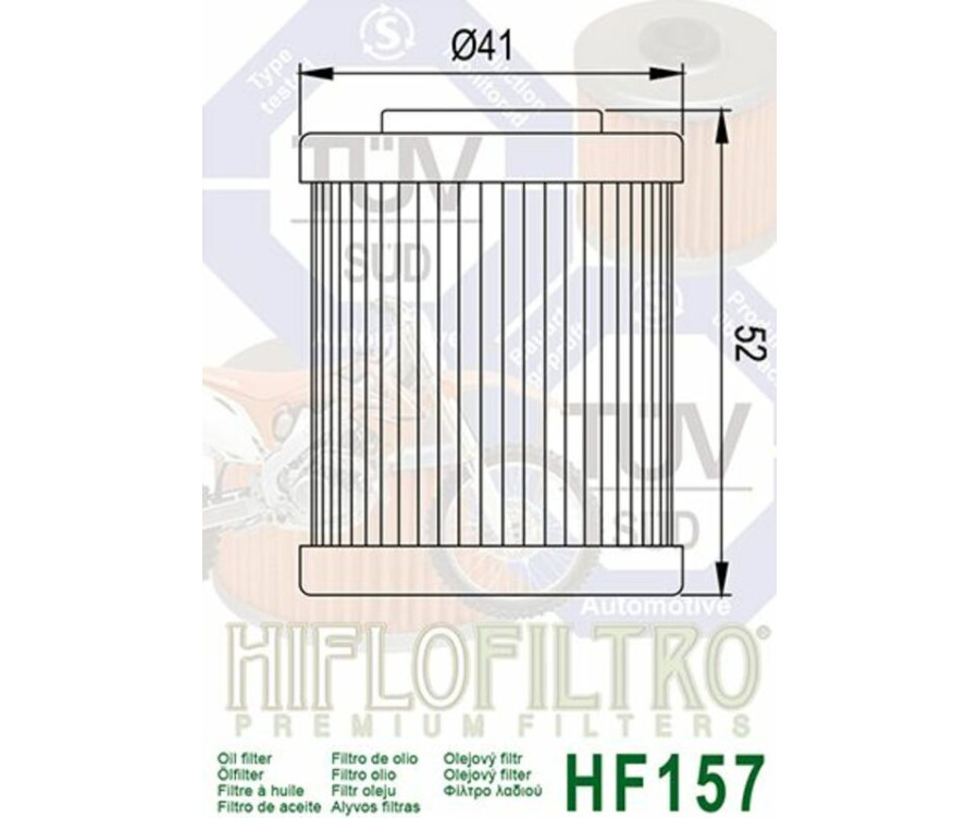 Filtre à huile HIFLOFILTRO - HF157 - 1000487