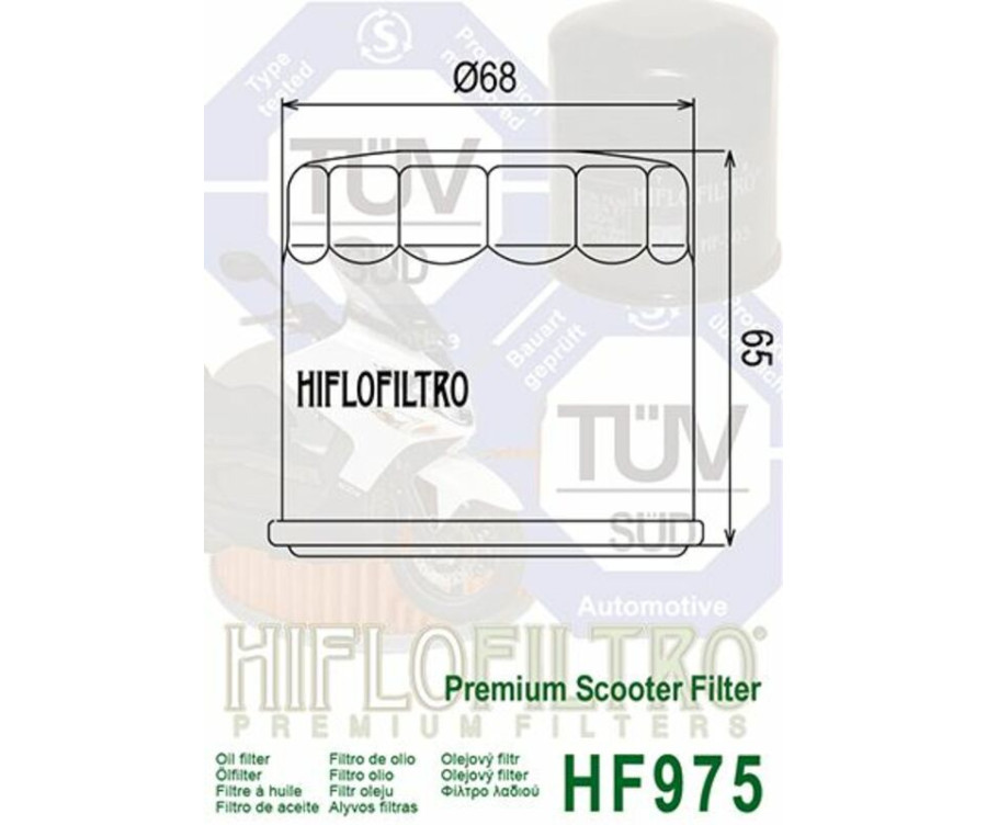 Filtre à huile HIFLOFILTRO - HF975 Suzuki AN650 Burgman - 1000558