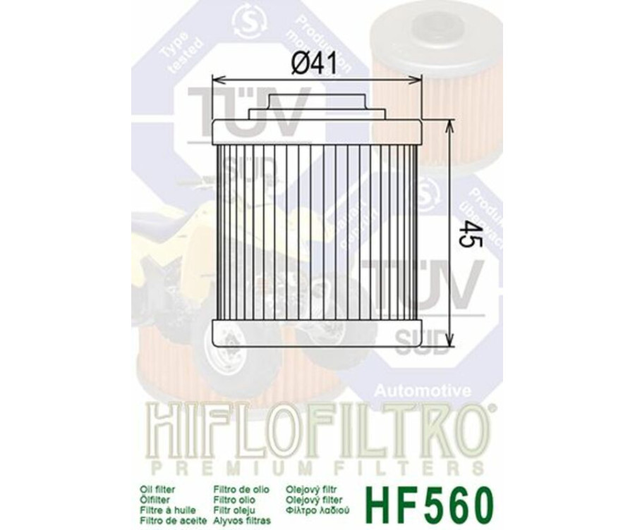 Filtre à huile HIFLOFILTRO - HF560 CAN-AM - 1000534