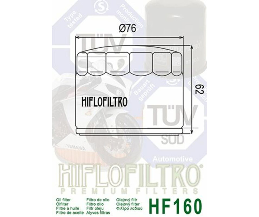 Filtre à huile HIFLOFILTRO - HF160 - 1000489
