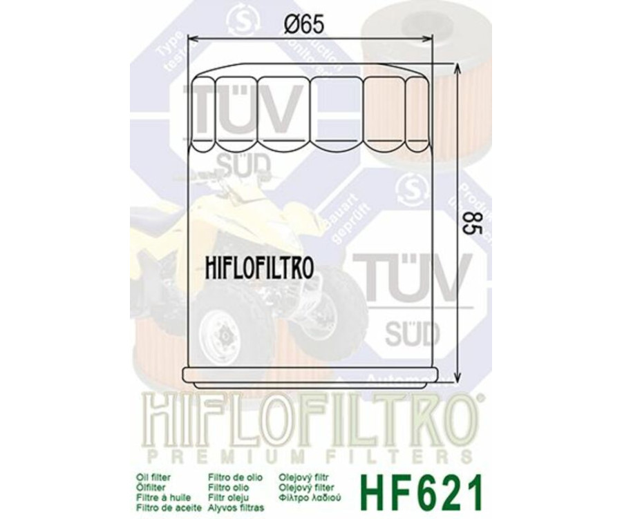 Filtre à huile HIFLOFILTRO - HF621 Arctic Cat - 1000544
