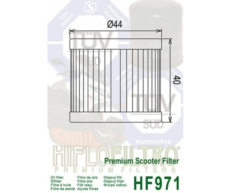 Filtre à huile HIFLOFILTRO - HF971 Suzuki - 1000555