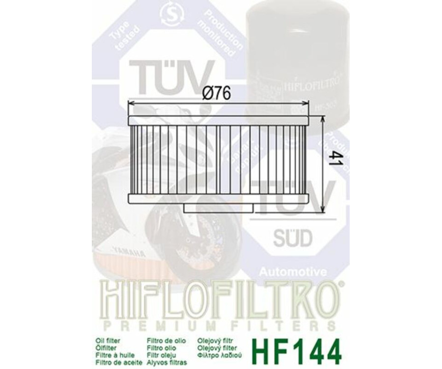 Filtre à huile HIFLOFILTRO - HF144 Yamaha - 1000475