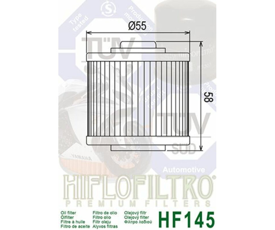 Filtre à huile HIFLOFILTRO - HF145 - 1000476