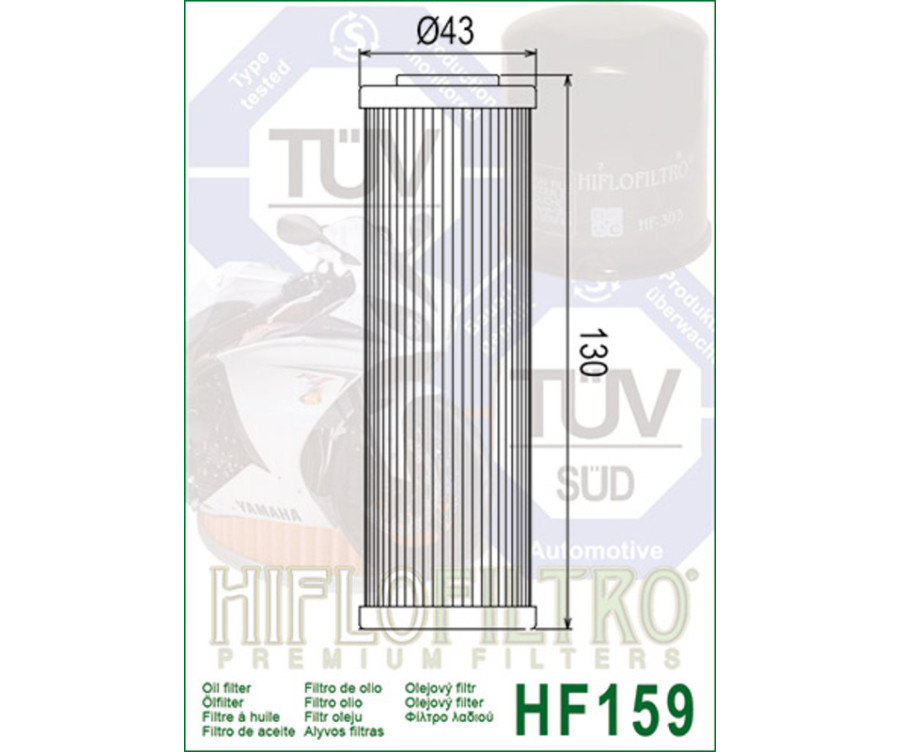 Filtre à huile HIFLOFILTRO - HF159 Ducati - 1000488