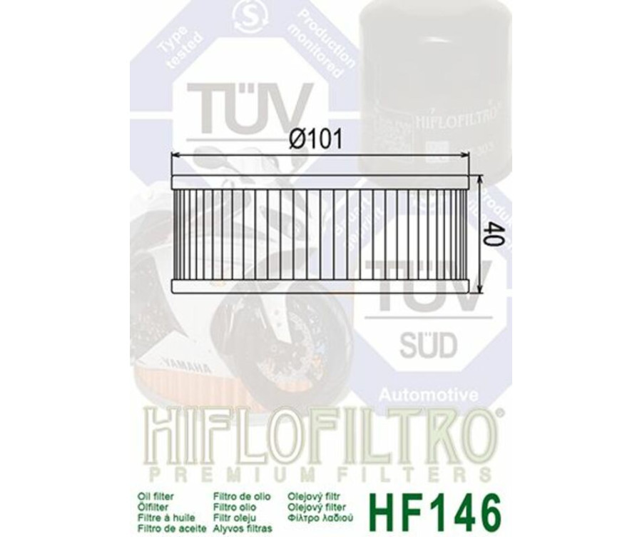 Filtre à huile HIFLOFILTRO - HF146 Yamaha - 1000477