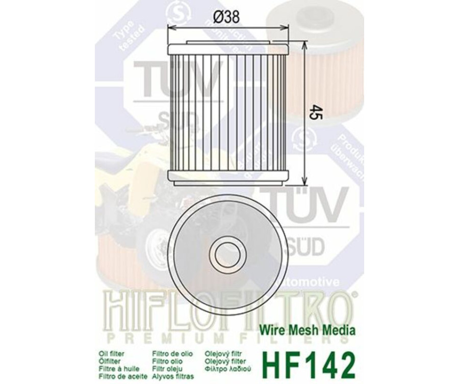 Filtre à huile HIFLOFILTRO - HF142 - 1000473