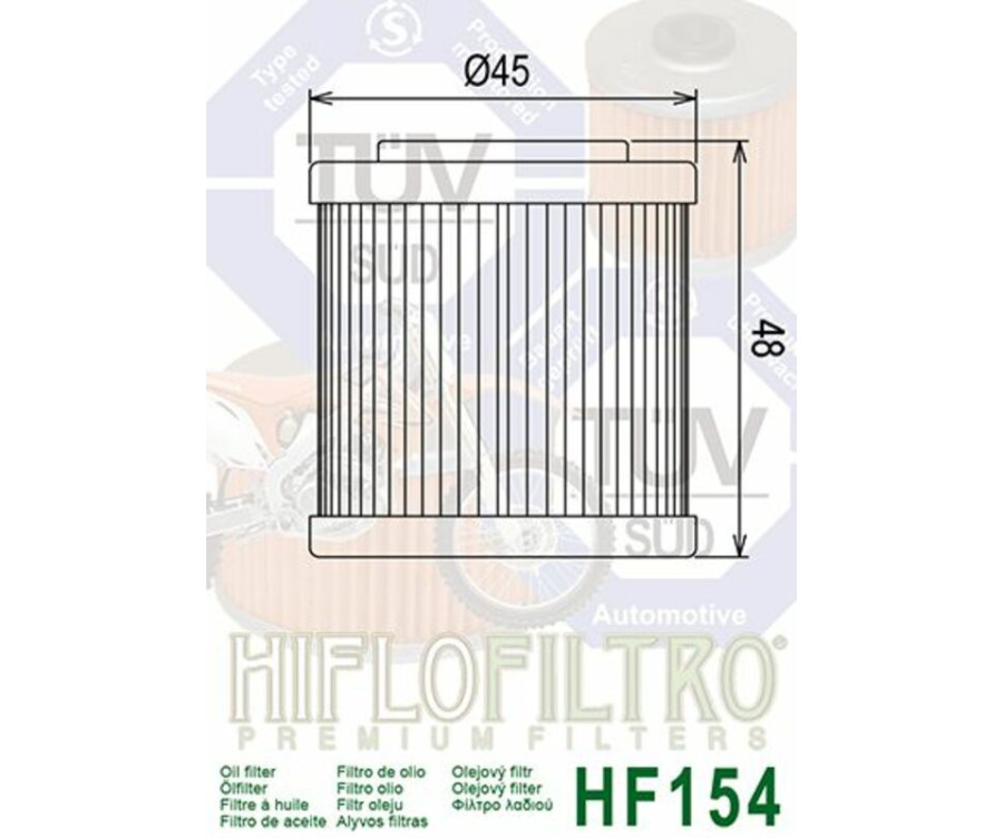Filtre à huile HIFLOFILTRO - HF154 Husqvarna - 1000484