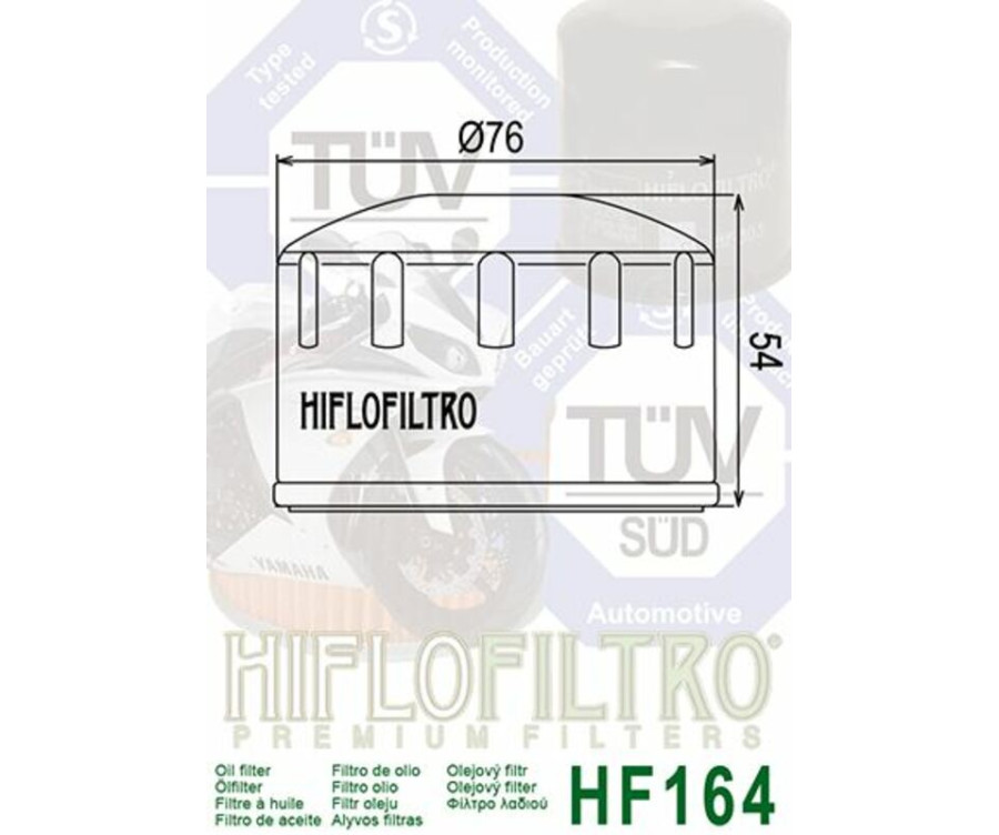 Filtre à huile HIFLOFILTRO - HF164 - 1000493