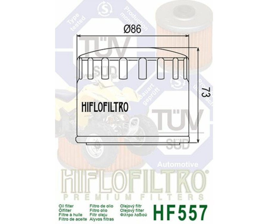Filtre à huile HIFLOFILTRO - HF557 - 1000532