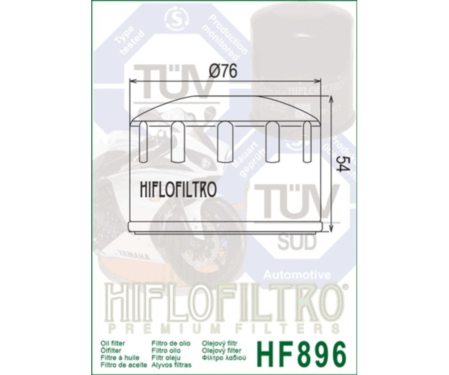 Filtre à huile HIFLOFILTRO - HF896 Ural 750 - 1000562