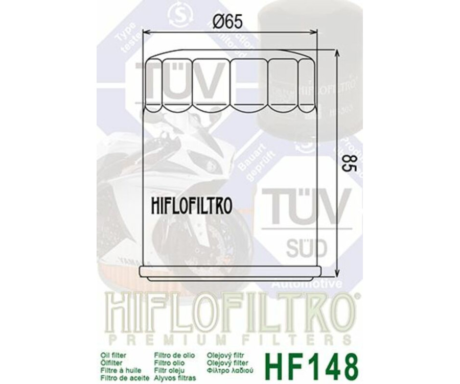 Filtre à huile HIFLOFILTRO - HF148 - 1000479