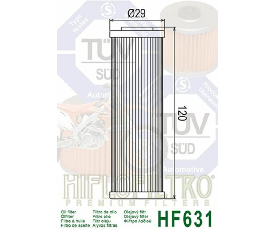 Filtre à huile HIFLOFILTRO - HF631 Beta - 1000545