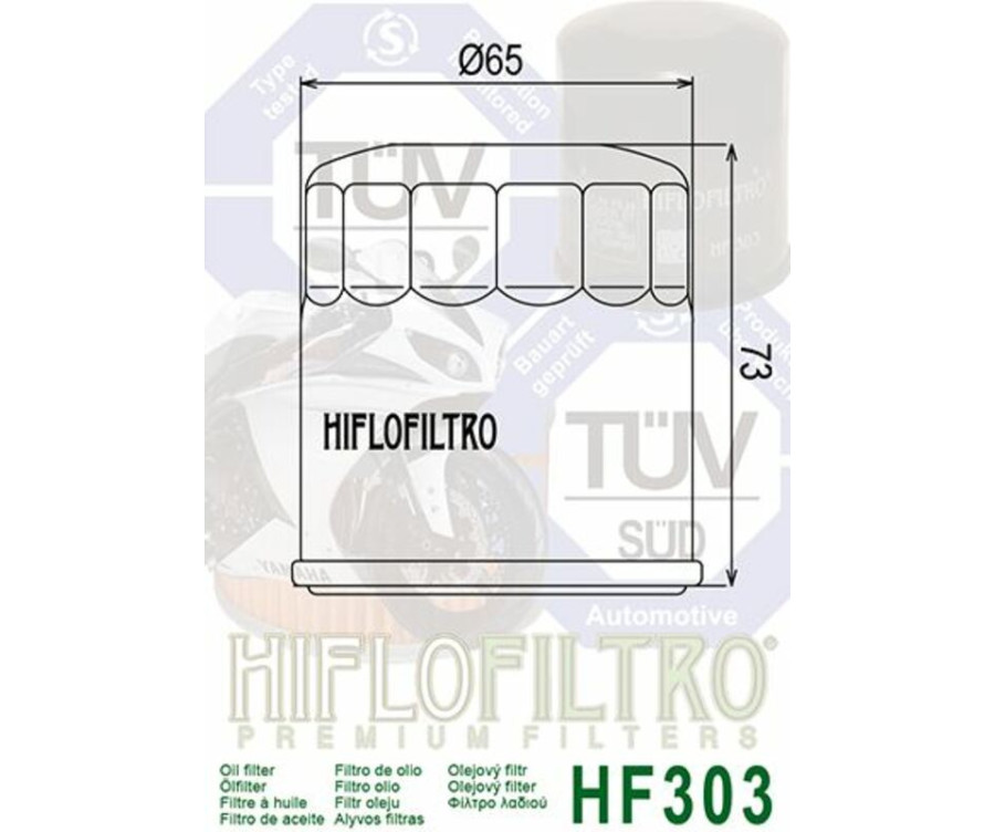 Filtre à huile HIFLOFILTRO Racing - HF303RC - 1000524