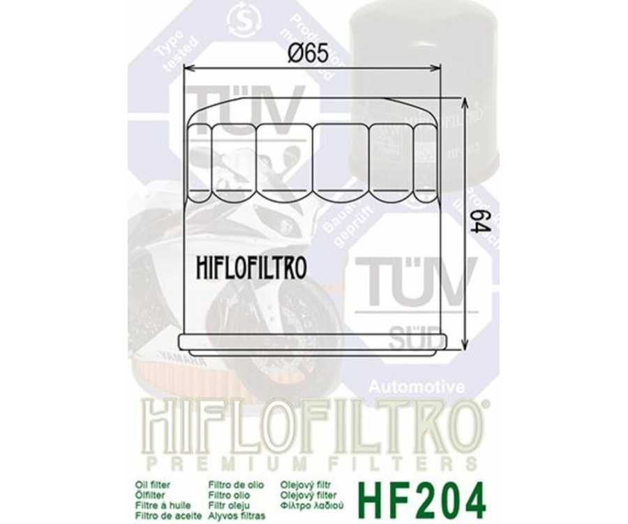 Filtre à huile HIFLOFILTRO - HF204 - 1000519